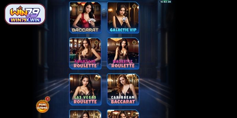 Các tựa game đắt khách của casino Win79